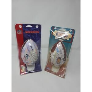 1996 Super Bowl XXX Mini Football Lot (2) Sealed NFL Vintage Display NOS